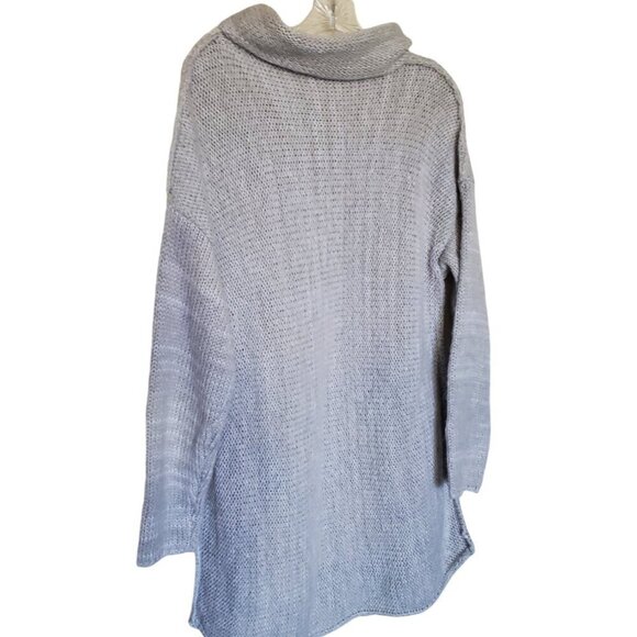 Super Soft and Warm Gray Turtleneck Sweater Tagless Reversible 1X - Picture 1 of 8